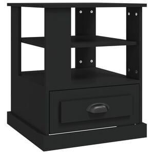 vidaXL Side Table Black 50x50x60 cm Engineered Wood