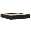 vidaXL Bed Frame with Drawers without Mattress Black 180x200 cm Super King