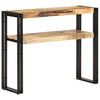 vidaXL Console Table 90x30x75 cm Rough Mango Wood