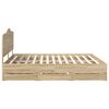 vidaXL Bed Frame with Drawer Sonoma Oak 180 x 200 cm Engineer Wood