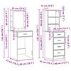vidaXL Dressing Table 2 pcs White 50 x 41 x 135 cm Engineered wood