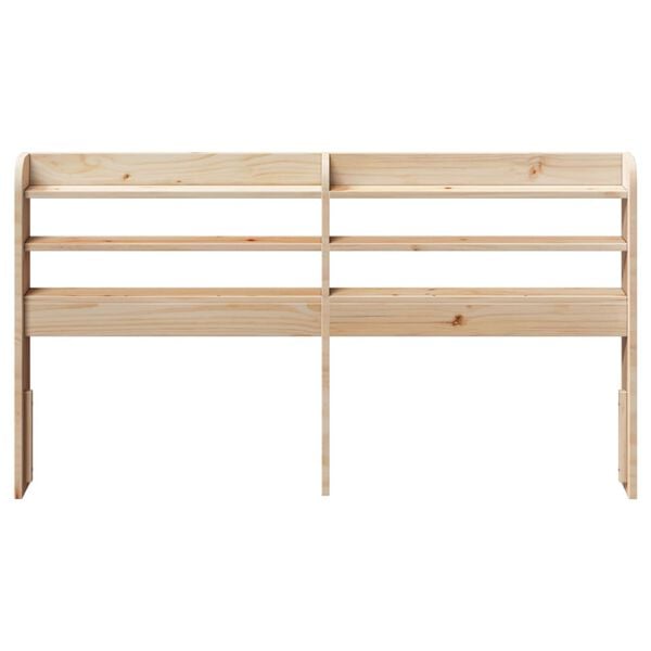 vidaXL Headboard with Shelves 160 cm Solid Wood Pine