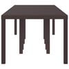 vidaXL Garden Dining Table Brown 300 x 100 x 73 cm Poly Rattan