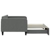 vidaXL Daybed with Trundle without Mattress Dark Grey 90x190 cm
