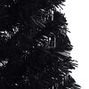 vidaXL Artificial Pre-lit Christmas Tree Black 150 cm PVC