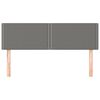 vidaXL Headboards Dark Grey 144x5x78/88 cm Fabric