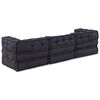 vidaXL Modular Sofa 3 pcs Anthracite Fabric