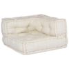 vidaXL Modular Sofa Unit Cream 70x70x54 Fabric