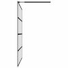 vidaXL Walk-in Shower Screen Frosted Tempered Glass 90x195 cm