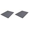 vidaXL Doormat | Set of 2 | Grey | Polyester | 90 x 60 cm | Rollable | Doormat