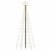 vidaXL LED Christmas Tree with Spikes 220 LEDs Warm White 180 cm