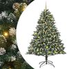 vidaXL Artificial Christmas Tree with 300 LEDs with Stand Green 210 cm