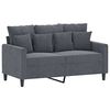 vidaXL 2-Seater Sofa Dark Grey 120 cm Velvet