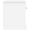 vidaXL Bedside Cabinet White 39x39x47.5 cm Engineered Wood