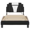 vidaXL Bed Frame "Viana" with LED without Mattress Black and White 90x190 cm