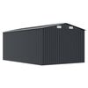 vidaXL Garden Shed 257x392x181 cm Metal Anthracite