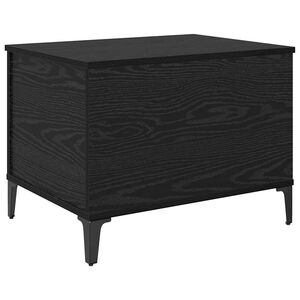 vidaXL Coffee Table Black Oak 60 x 44.5 x 45 cm Engineered Wood