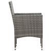 vidaXL 4 Piece Garden Lounge Set with Cushions Poly Rattan Grey
