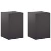 vidaXL Plant Stand 2 pcs Black 40 x 40 x 60 cm Steel