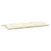 vidaXL Garden Bench Cushions 2 pcs Cream White 120x50x7 cm Oxford Fabric