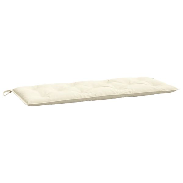 vidaXL Garden Bench Cushions 2 pcs Cream White 120x50x7 cm Oxford Fabric