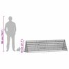 vidaXL Rabbit Cage Silver 215 x 55 x 55 cm Galvanised Steel