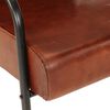 vidaXL Sofa Chair Brown Real Leather