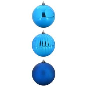 vidaXL Christmas Bauble Set XXL 3 pcs Blue &Oslash; 25 cm Plastic