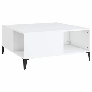 vidaXL Coffee Table White 80x80x36,5 cm Engineered Wood
