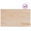 vidaXL Table Tops 3 pcs 80x47x1.7 cm Rectangular Solid Wood Pine