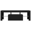 vidaXL TV Cabinet with LED Lights Black 120x35x40 cm