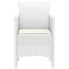 vidaXL Garden Chair 2 pcs White 53 x 49 x 85 cm Polypropylene