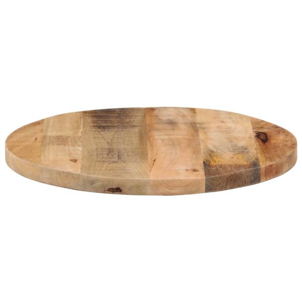 vidaXL Table Top &Oslash; 50x1.5 cm Round Solid Wood Rough Mango
