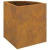 vidaXL Corner Planter Rusty 30 x 30 x 35 cm Weathering steel