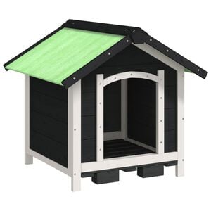 vidaXL Dog Kennel Grey 65x65x61,5 cm Solid Wood Pine
