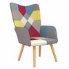 vidaXL Relaxing Chair Patchwork Fabric