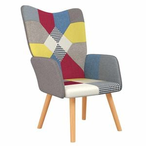 vidaXL Relaxing Chair Patchwork Fabric