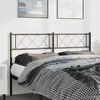vidaXL Metal Replace Headboard Black 135 cm