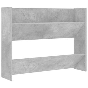 vidaXL Wall Shoe Cabinet | Concrete grey | Engineered wood | Compact