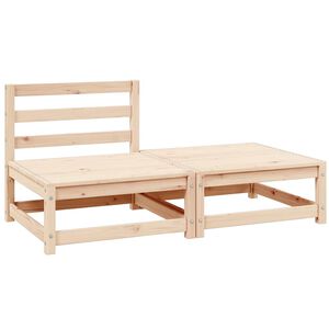 vidaXL 2 Piece Garden Lounge Set Solid Pinewood