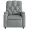 vidaXL Electric Massage Recliner Chair Light Grey Fabric