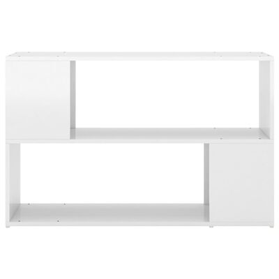 vidaXL Book Cabinet High Gloss White 100x24x63 cm Engineered Wood