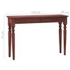 vidaXL Console Table Classical Brown 110x30x75 cm Solid Mahogany Wood