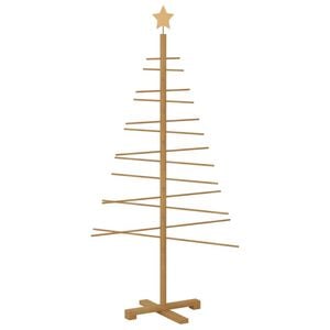 vidaXL Wooden Christmas Tree with Stand Brown 150 cm Bamboo