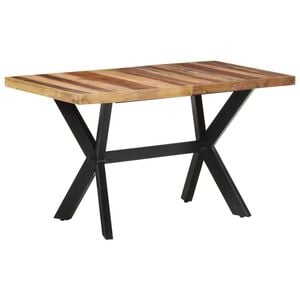 vidaXL Dining Table | Honey | Solid Acacia wood | 140x70x75 cm | Industrial
