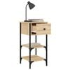 vidaXL Bedside Cabinets 2 pcs Sonoma Oak 34x36x70 cm Engineered Wood