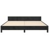 vidaXL Bed Frame without Mattress Black 152x203 cm Queen Velvet
