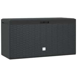 vidaXL Storage Box | Anthracite | Polypropylene | 114 x 47 x 60 cm | Storage Box