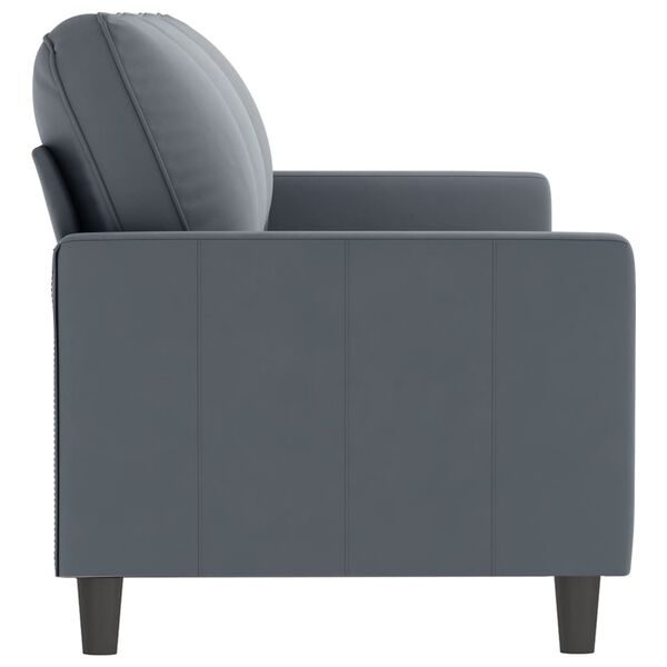vidaXL 3-Seater Sofa Dark Grey 180 cm Velvet