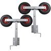 vidaXL Boat Trailer Double Wheel Bow Support Set of 2 59 - 84 cm